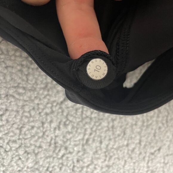 LULULEMON Glide‎ and Stride Tank Heathered Black / Black Size 10 Gray - Picture 3 of 6